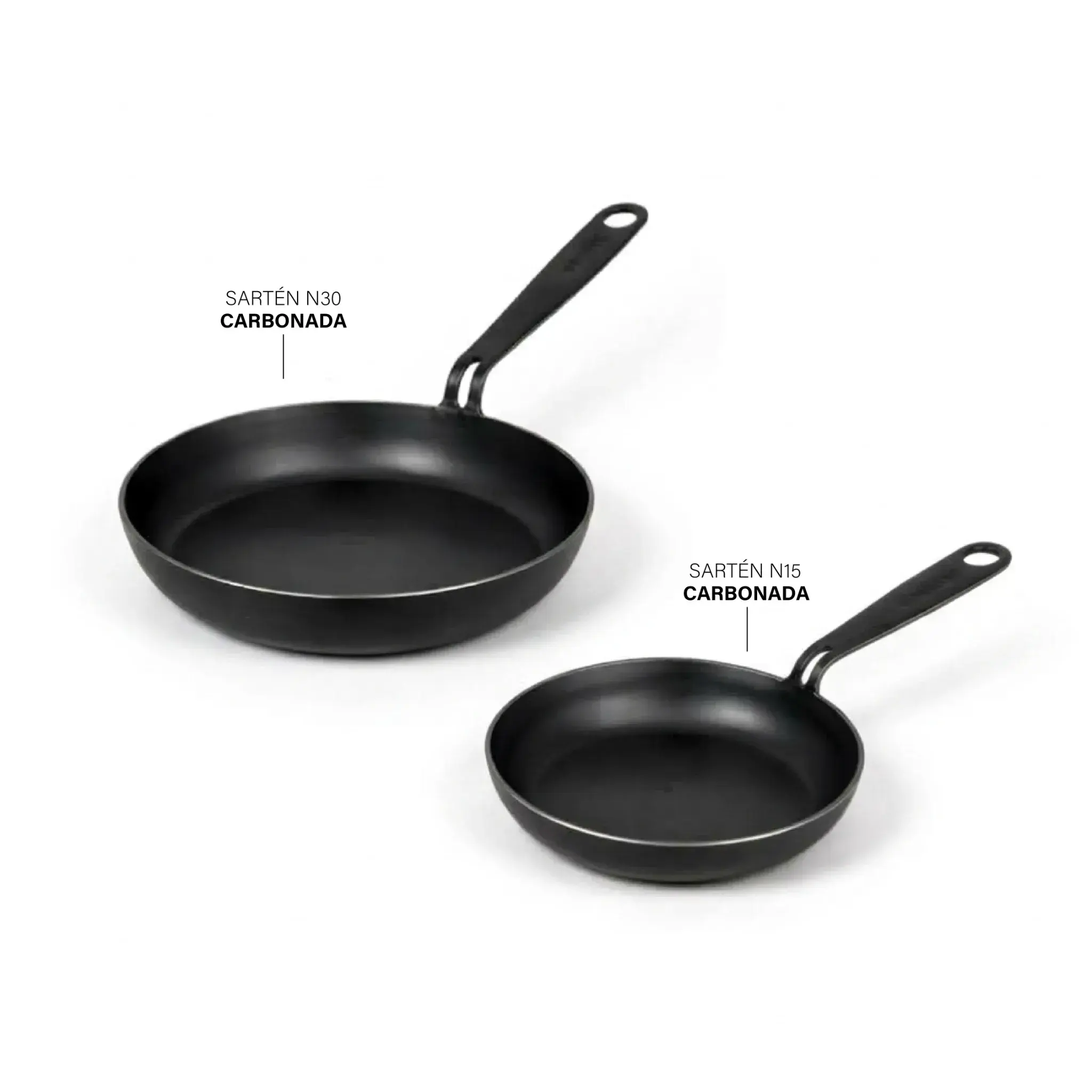 Set Duo Carbonado | Sartén N30 & Sartén N15