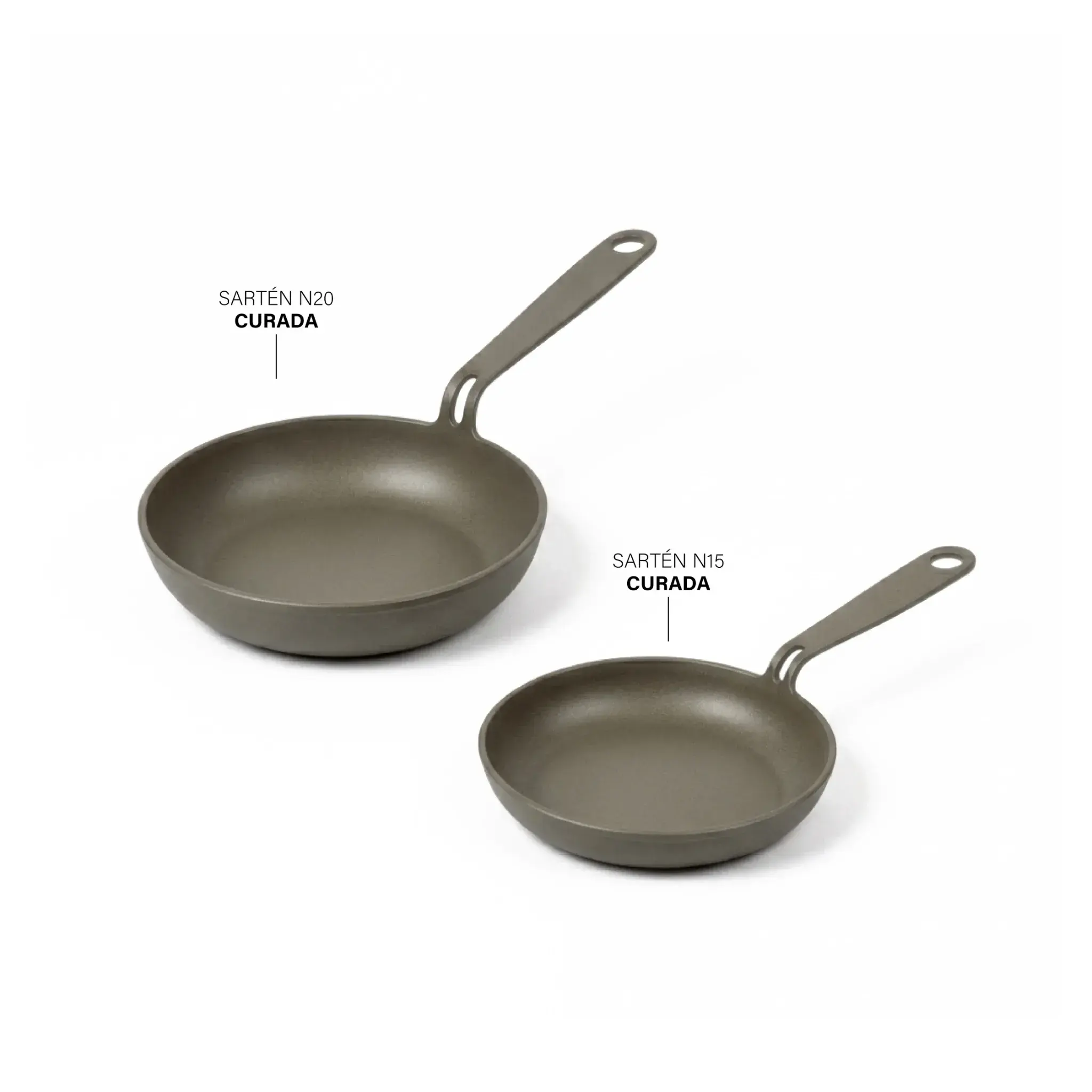 Set Duo Curado | Sartén N20 & Sartén N15
