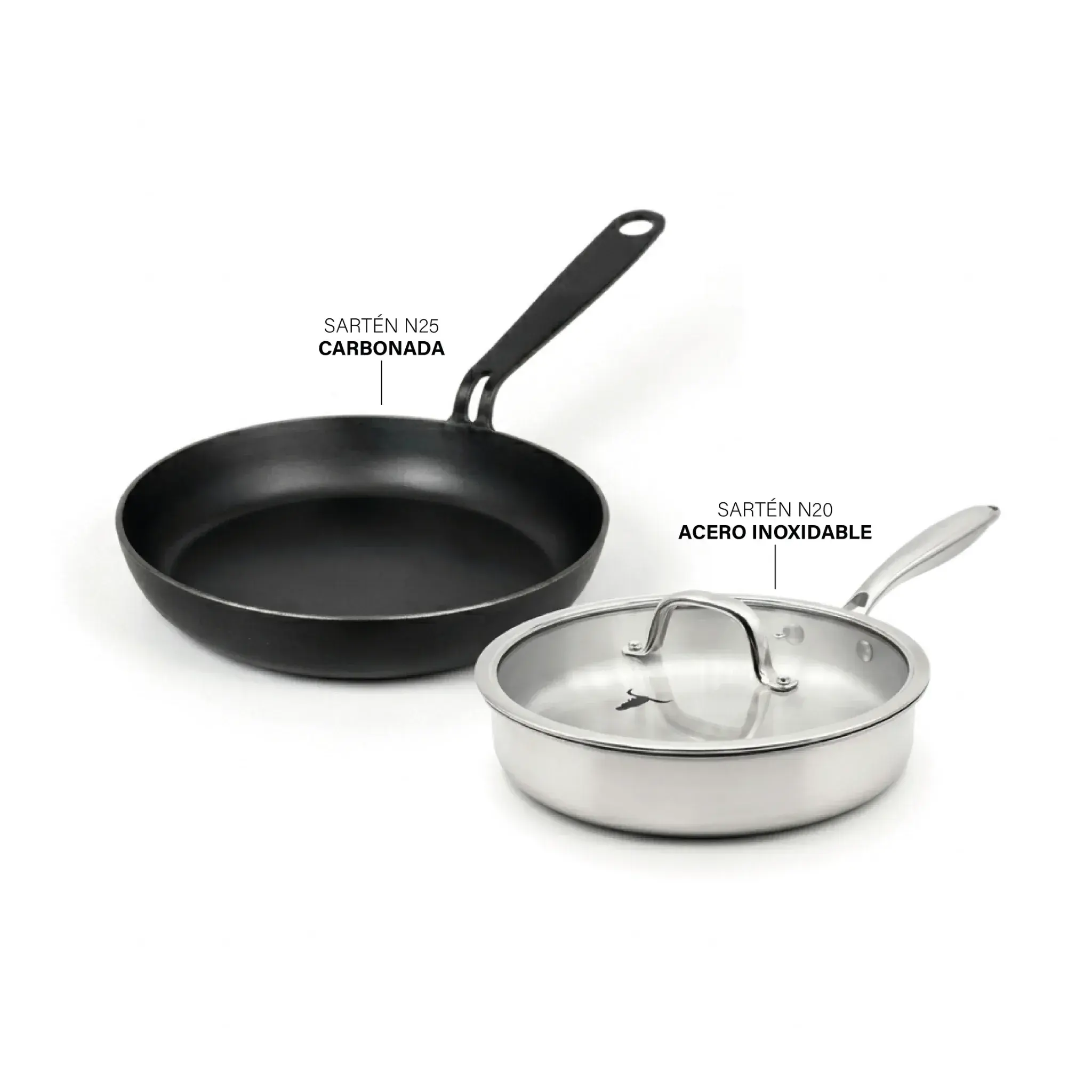 Set Duo | Acero Inoxidable & Carbonado