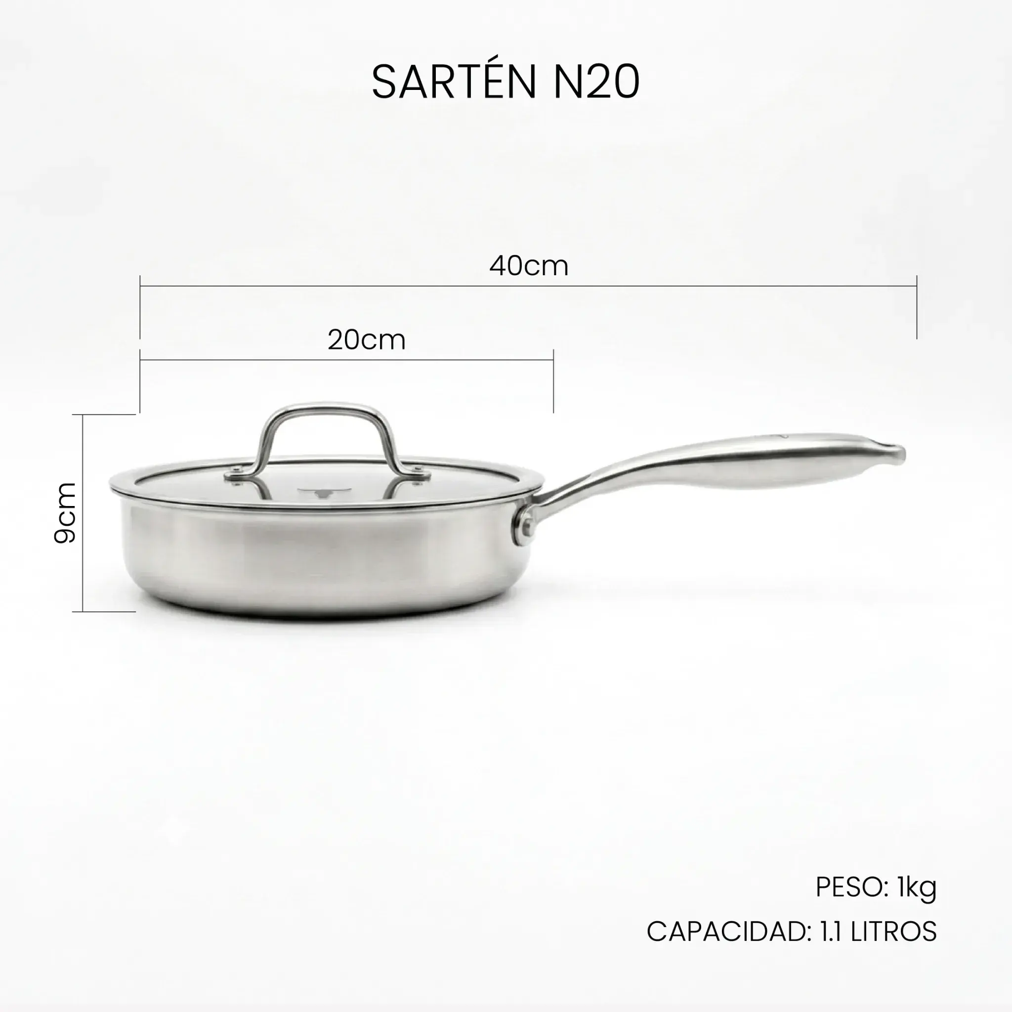 Set x3 Acero Inox | Curado