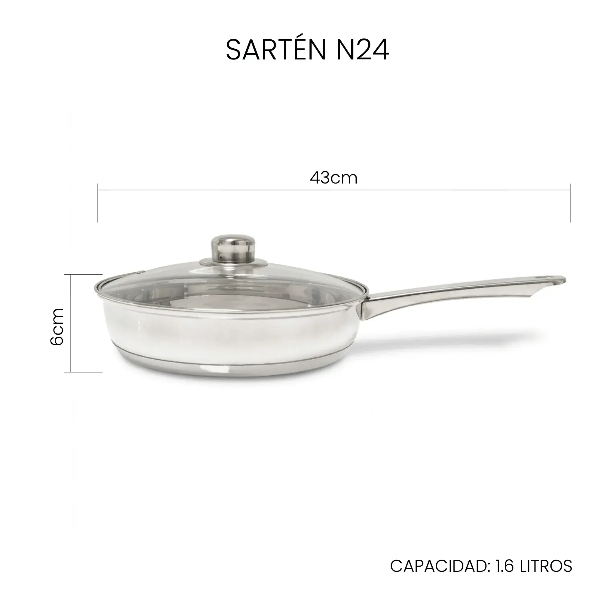Sartén N24 | Acero Inoxidable
