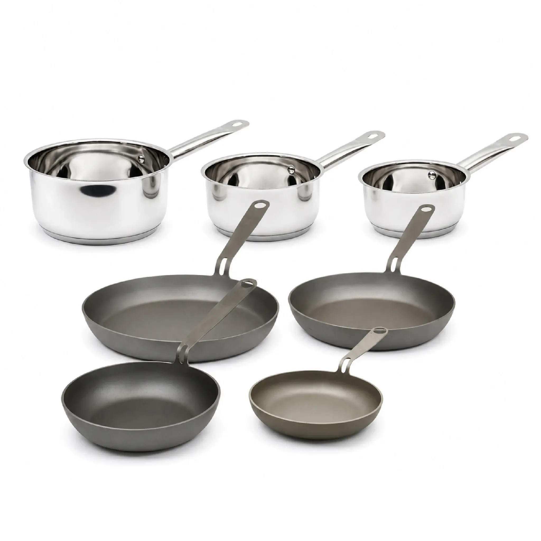 Set x7 Curado | Acero Inox