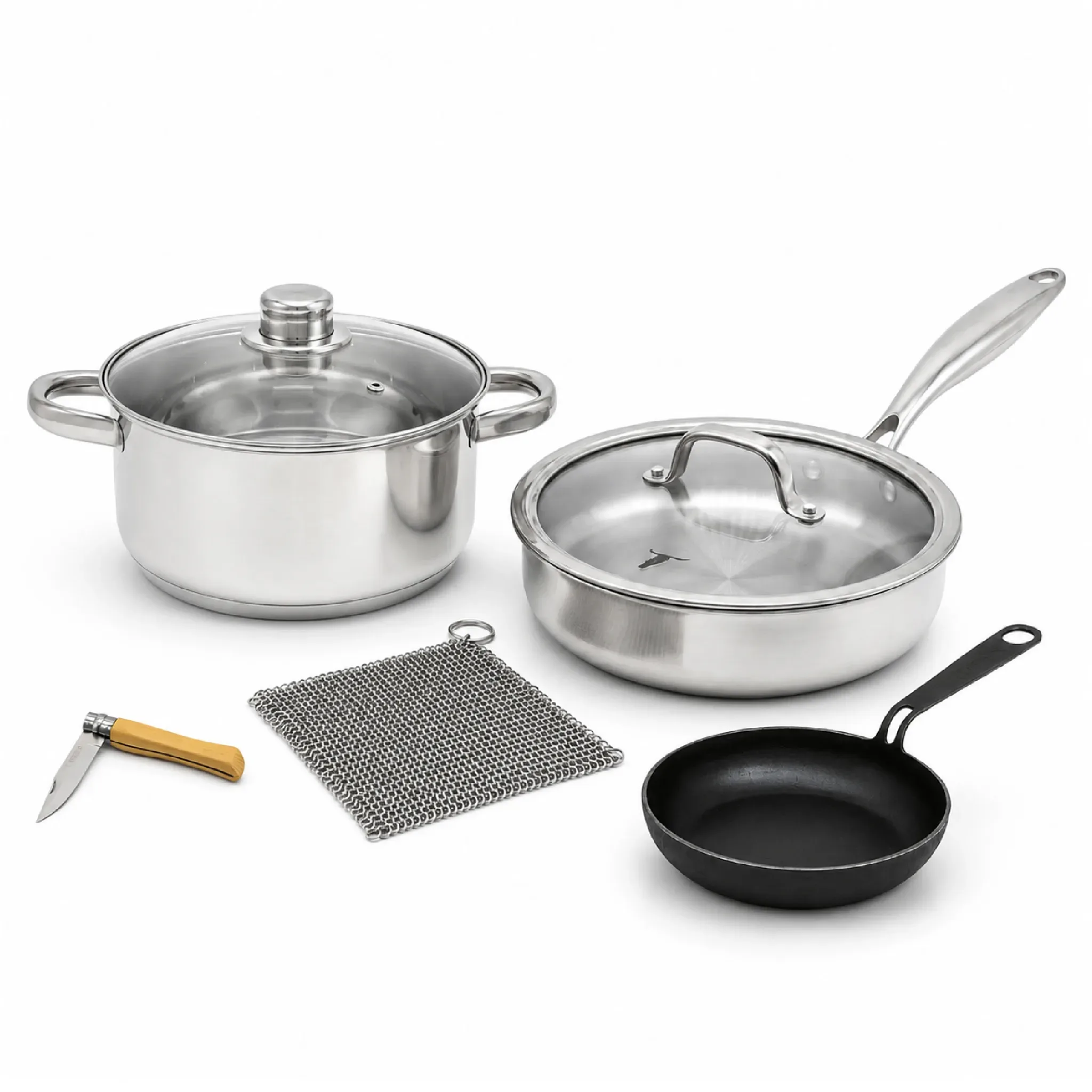 Set Mundialista Acero Inox | Navaja + Provoletera de Regalo