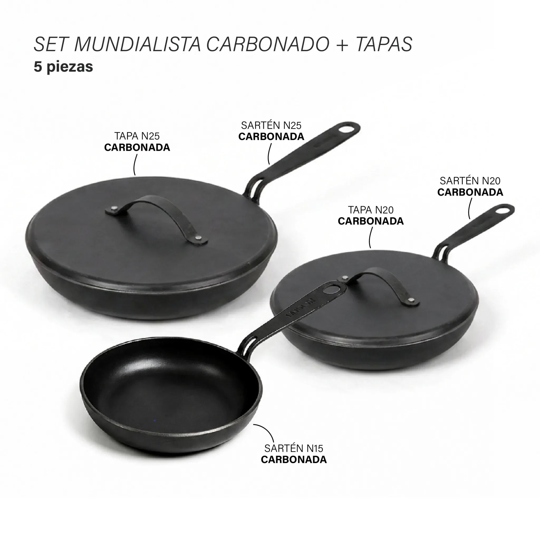 Set Mundialista Carbonado | Tapas