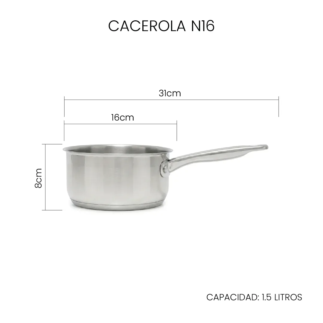 Set x7 Carbonado | Acero Inox