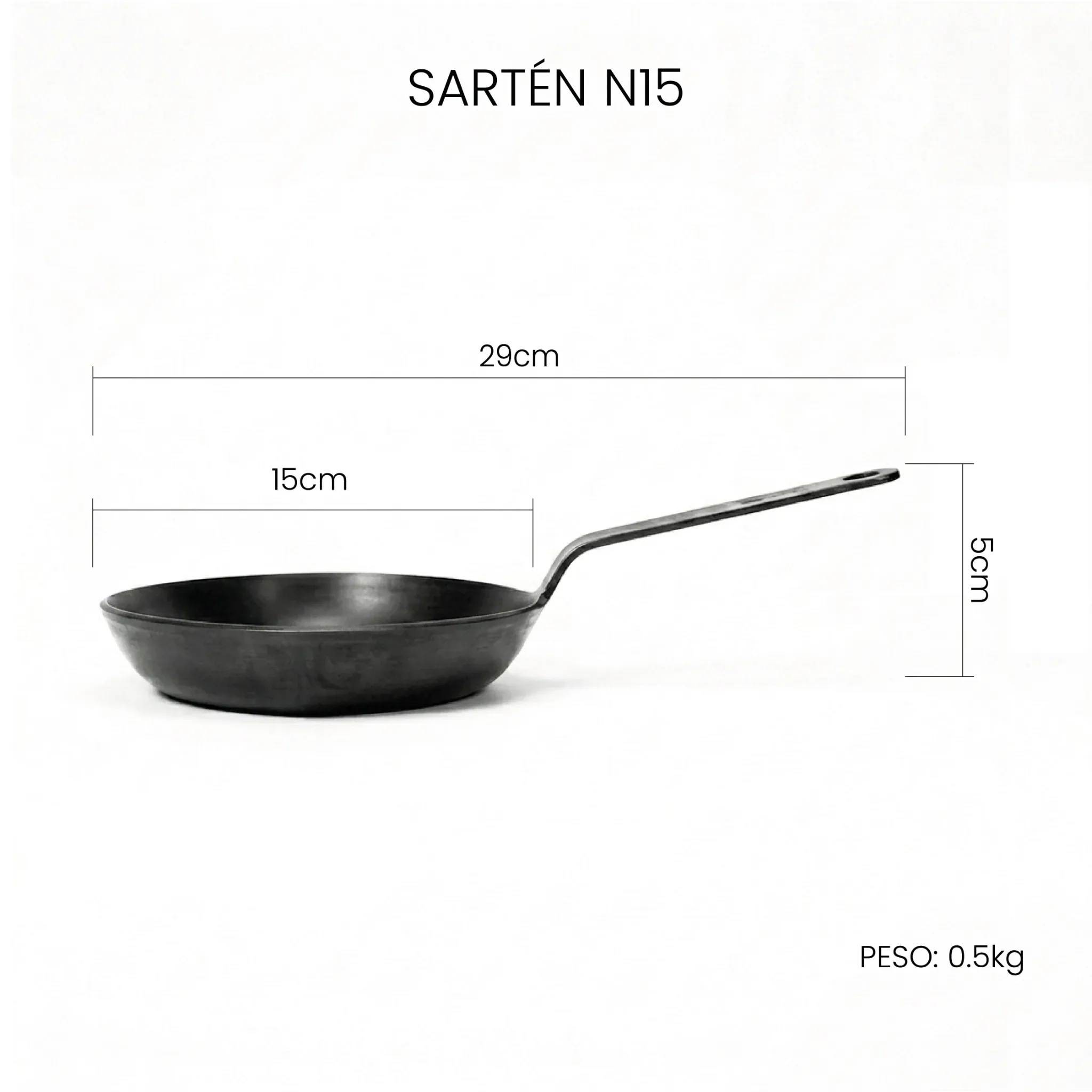 Set x7 Carbonado | Acero Inox