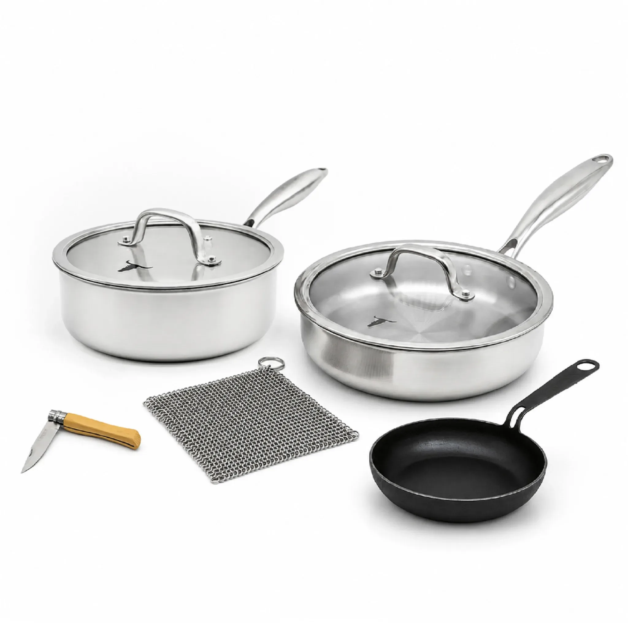 Set Mundialista Acero Inox | Provoletera + Navaja de Regalo