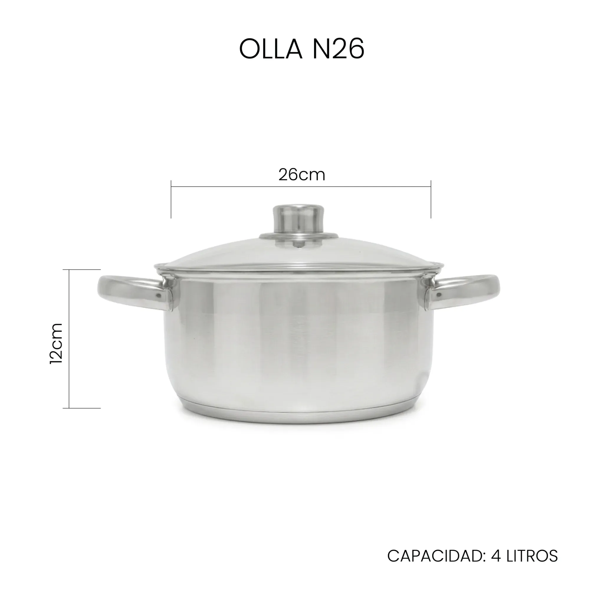 Olla N26 Acero Inox | By Sakura