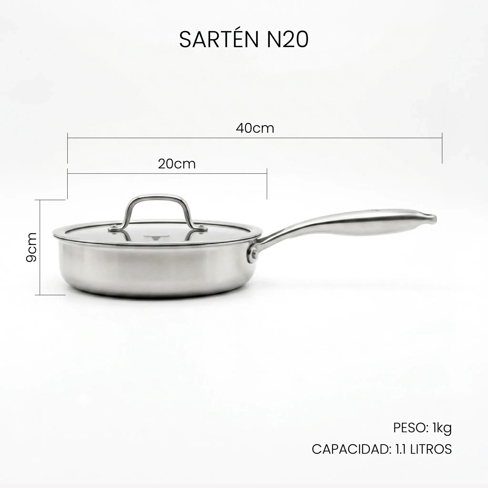 Batería Acero Inoxidable XL
