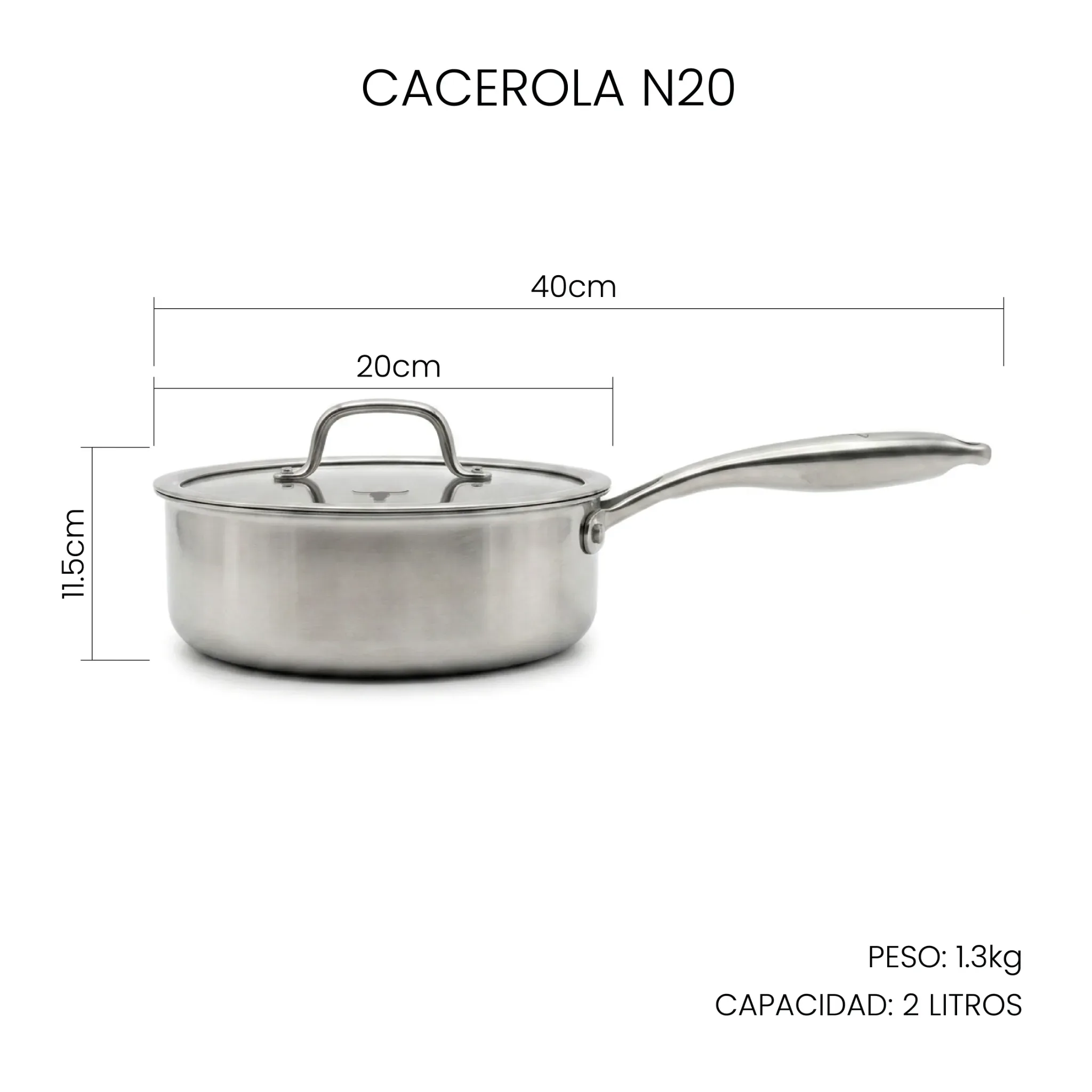 Batería Acero Inoxidable XL