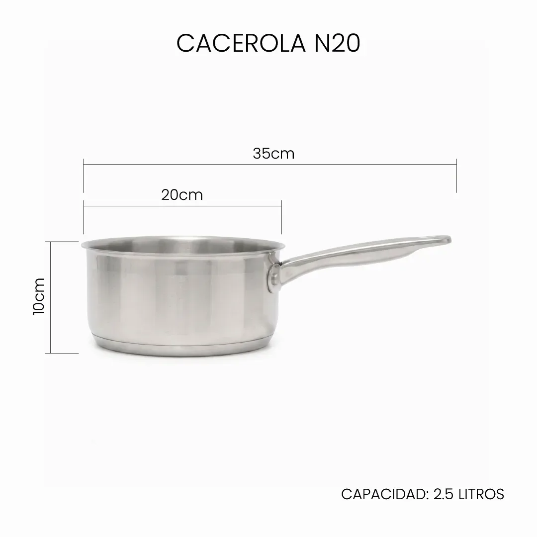 Batería Acero Inoxidable XL