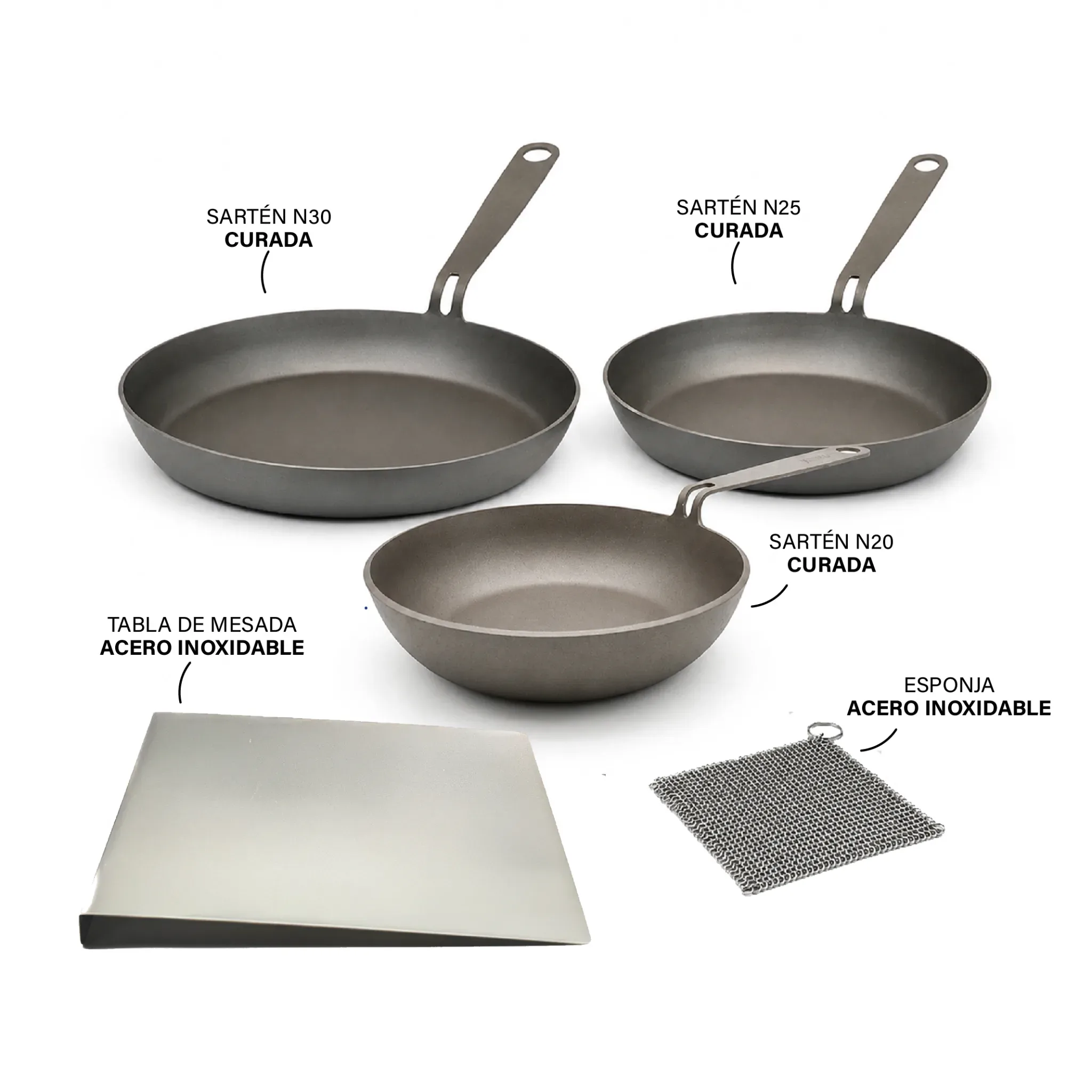 Set Curado + Tabla de Mesada + Esponja