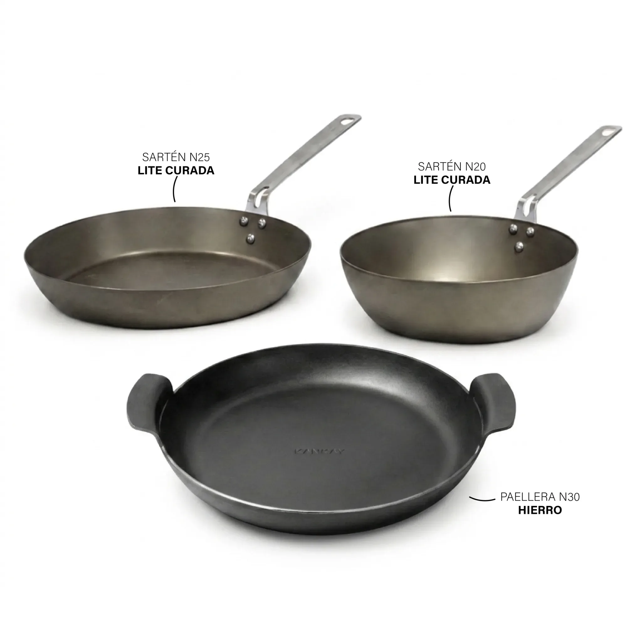Set Duo Lite Curado + Paellera