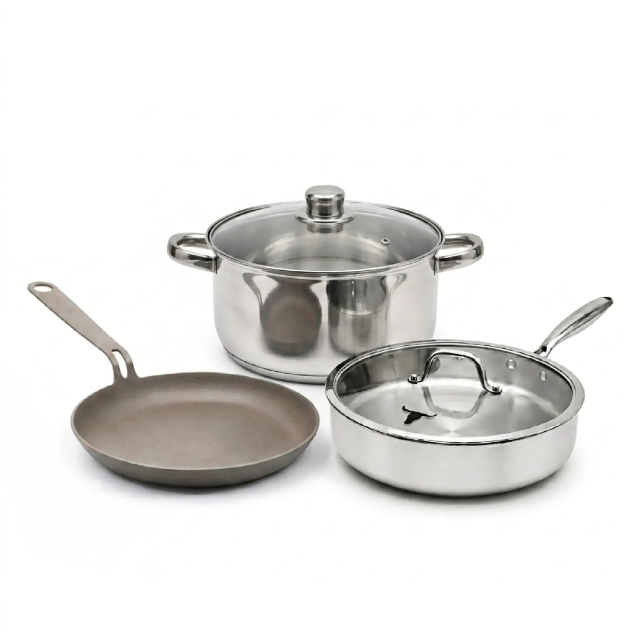Set x3 Acero Inox | Curado