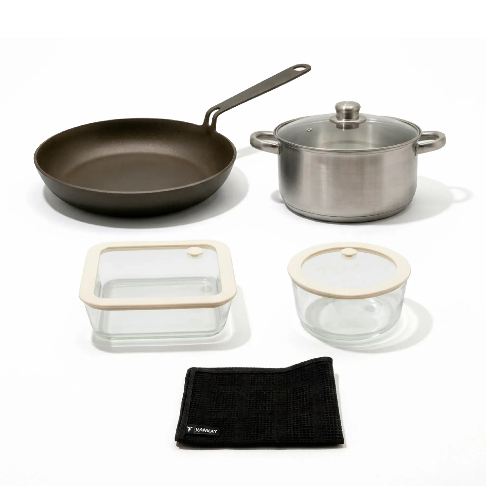 Solo x Hoy | Curado & Acero Inox + Contenedores de Vidrio
