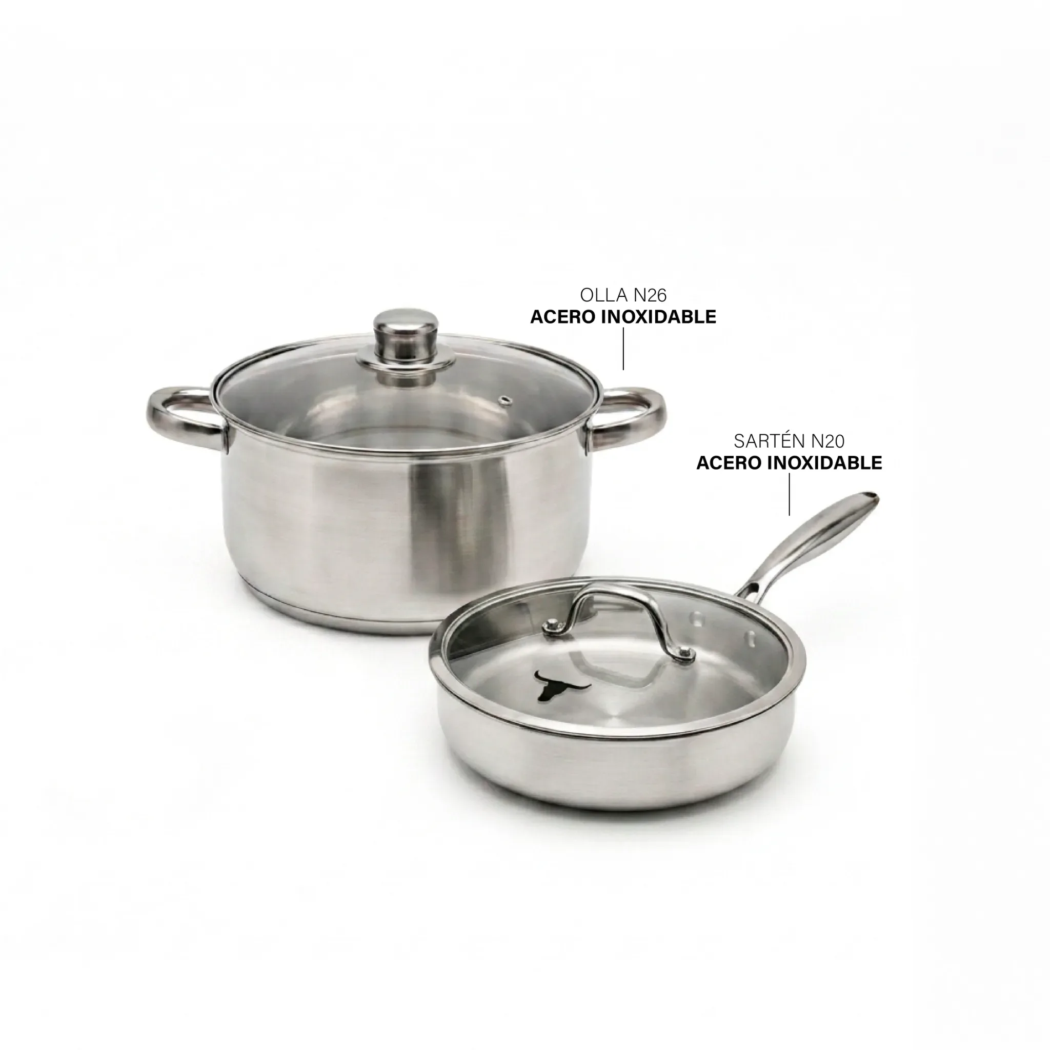 Set Duo | Acero Inoxidable