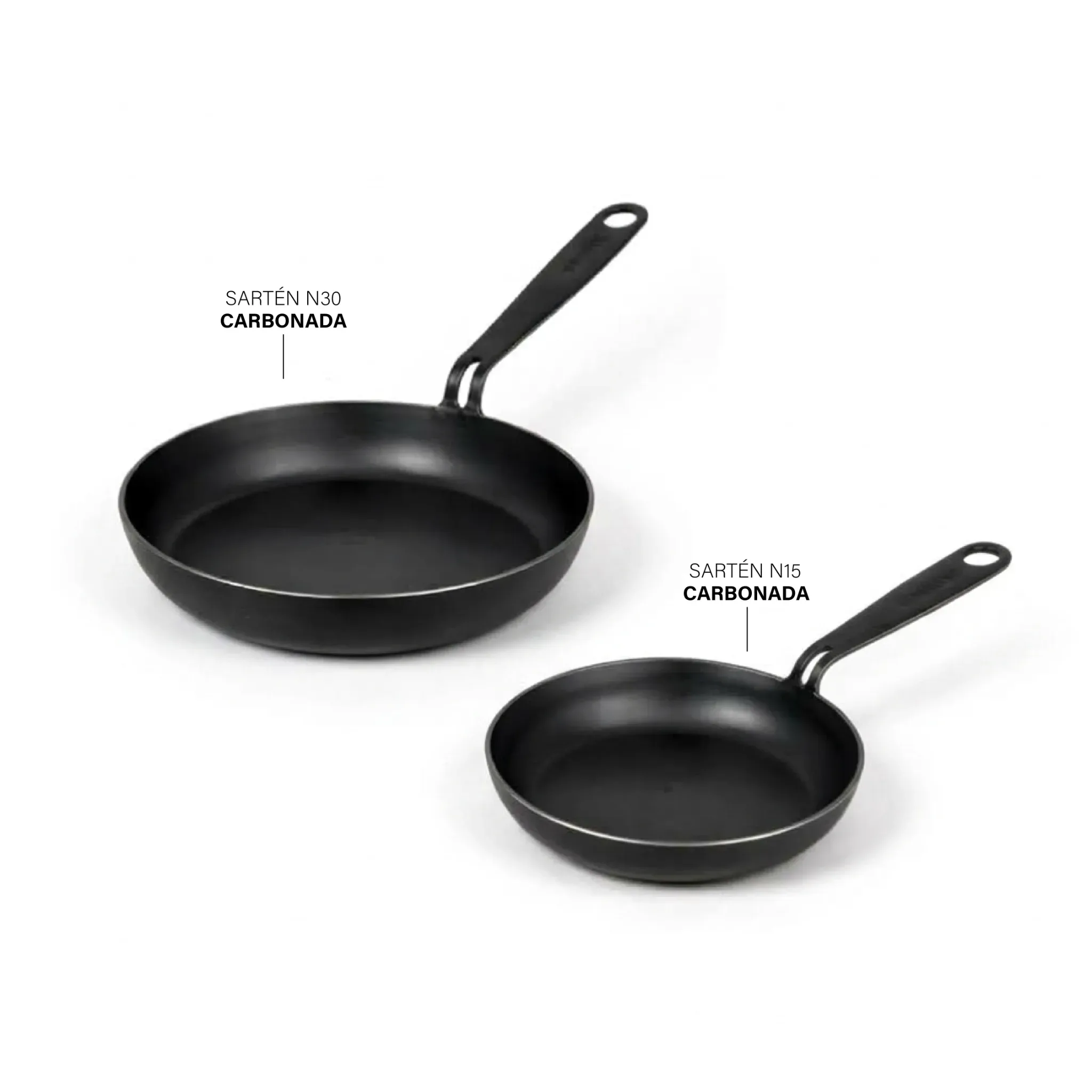 Set Duo Carbonado | Sartén N30 & Sartén N15