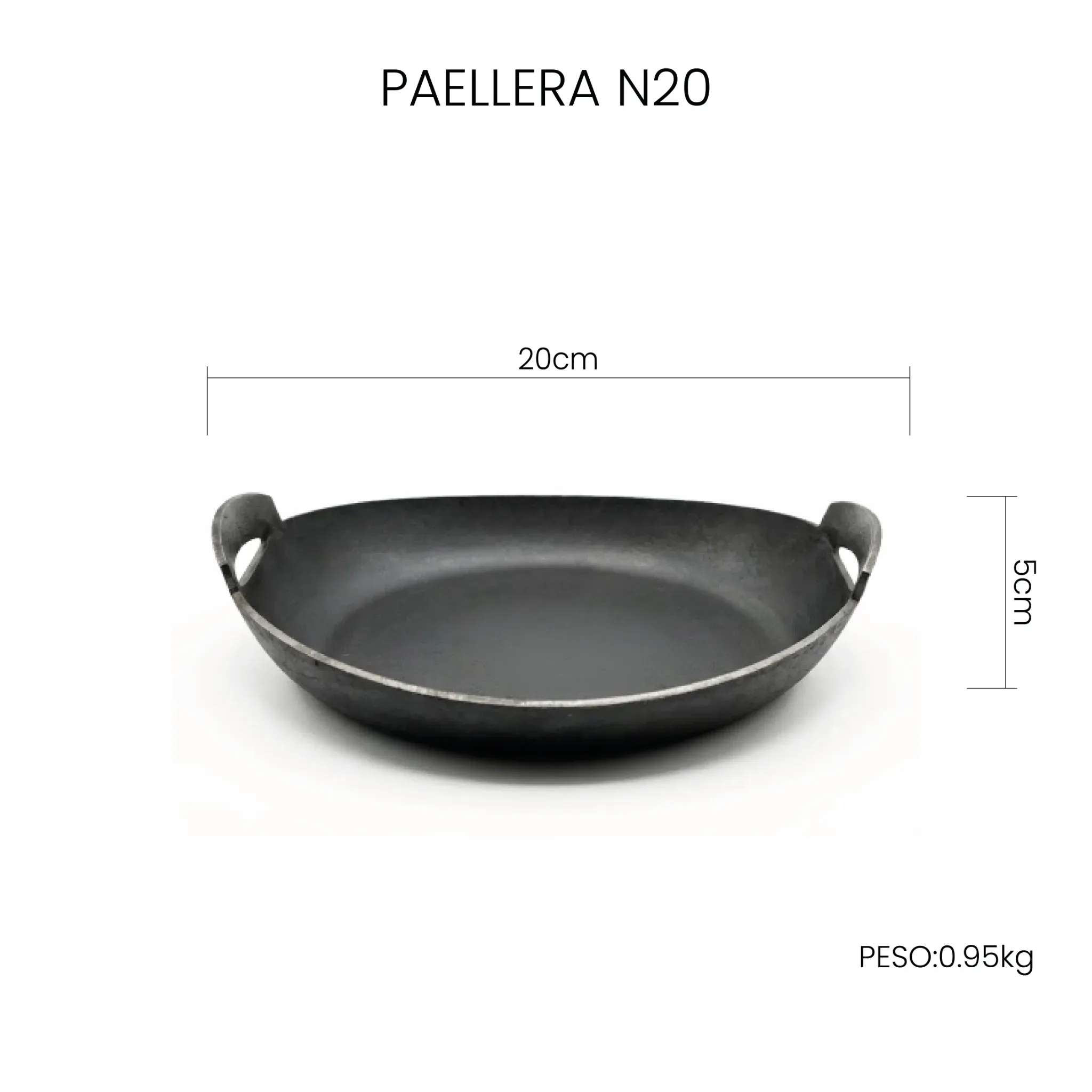 Paellera De Hierro N20