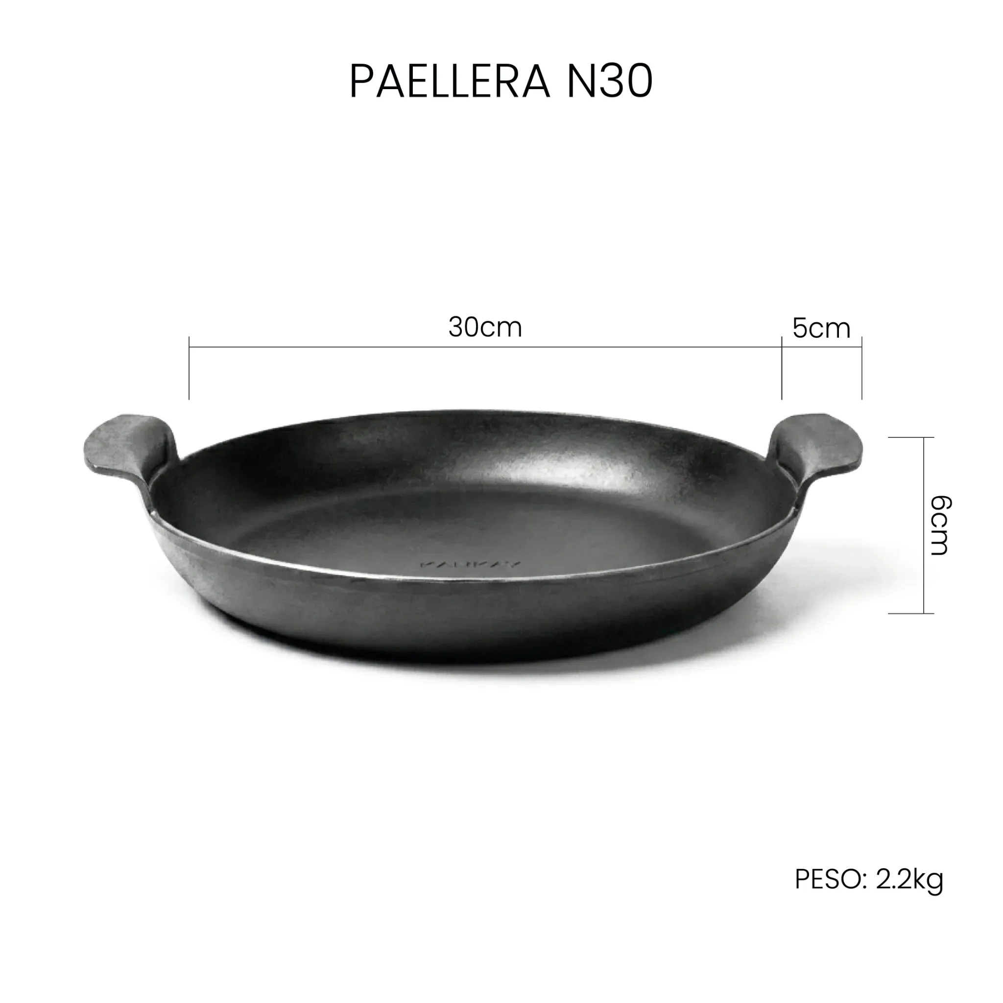 Paellera De Hierro N30